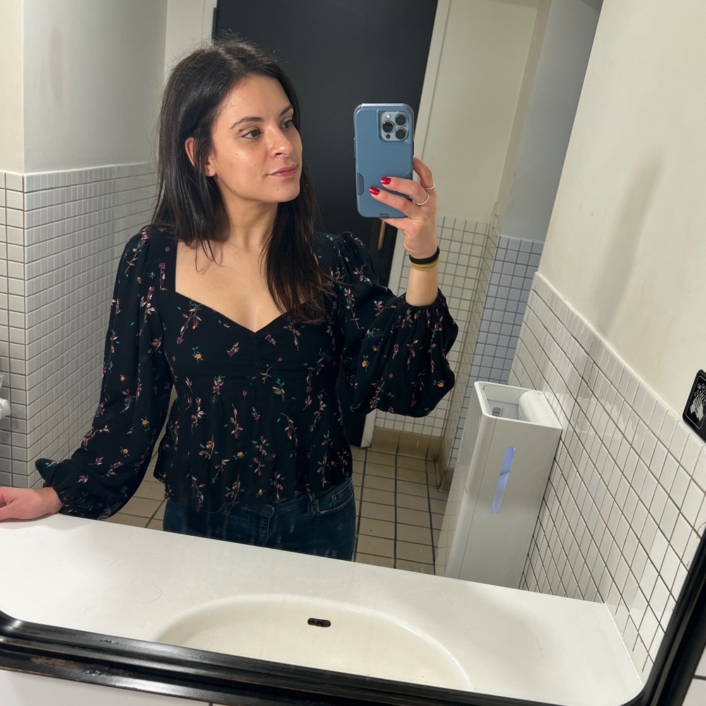 AFRM Rose Garden Floral Blouse